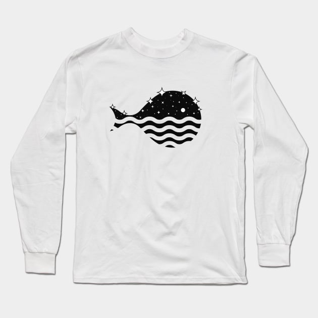 Night Life in the Ocean Long Sleeve T-Shirt by diardo